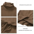 thumbnail image 3 of Robe pour Femmes, Robe une Pièce en Tricot Lavable en Machine Manches Longues pour l'Hiver Kaki, Rouge Vin, Noir, Abricot, 3 of 6