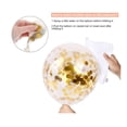 thumbnail image 5 of Royal Blue Metallic Chrome Gold Confetti Balloons for Party Decorations, 5 of 5