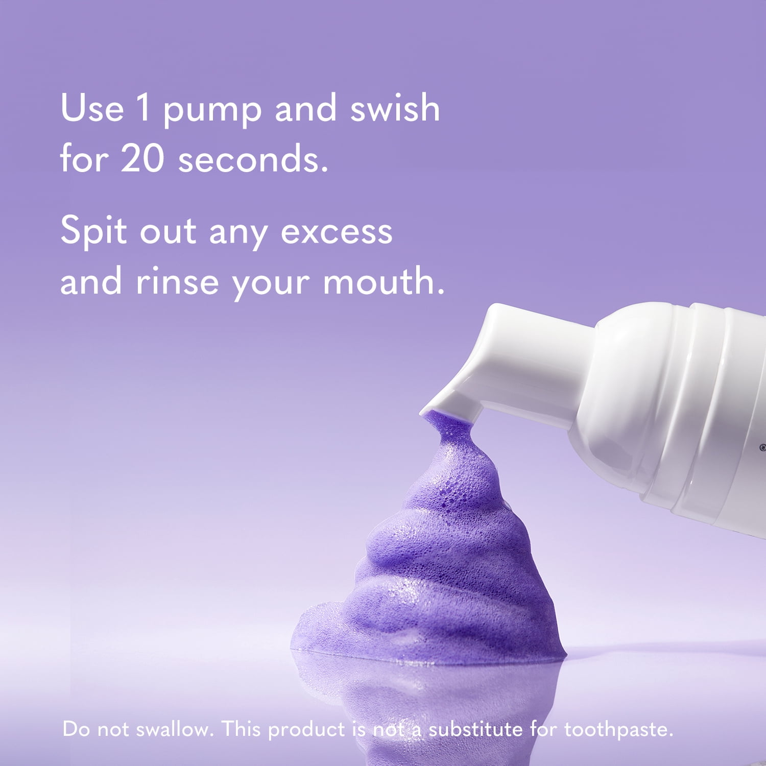 Smileactives Color Correcting Foam Rinse - Mint