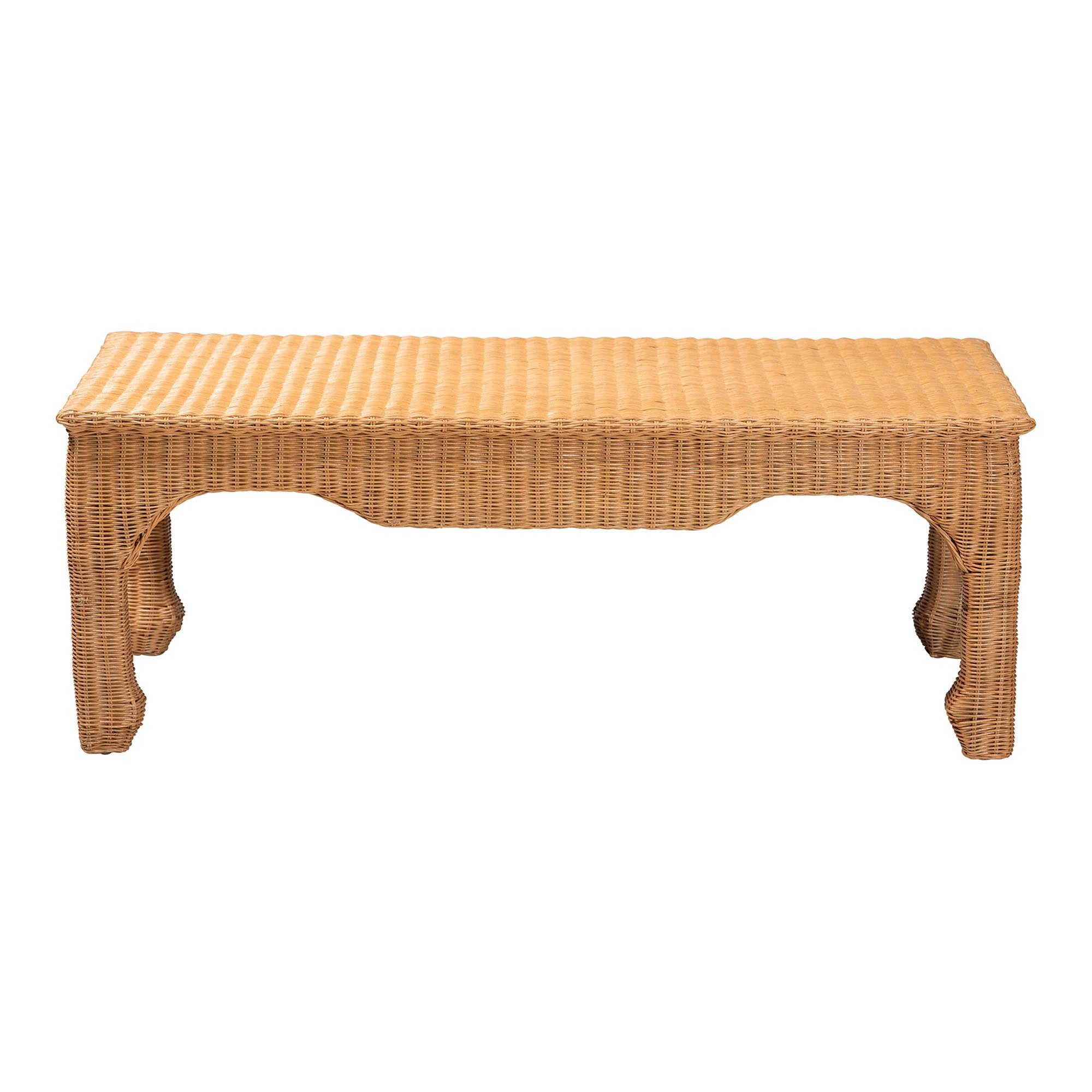 bali & pari Abena Boho Coffee Table, Light Honey