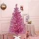 thumbnail image 2 of Árbol de Navidad Juegoal de 4 pies, color rosa preiluminado con 70 LED de color blanco cálido, 2 of 7