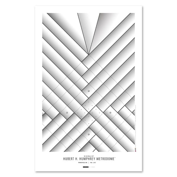 Minnesota Twins 11" x 17" Minimalist Metrodome Wall Art