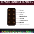 thumbnail image 4 of Cambridge 60-in. Black Indoor Wall Mount Electric Fireplace with Crystal Rock Display, 4 of 8