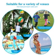 Coogam Inflatable Beach Ball Swimming Pool Summer Water Toy 12 inches(10 PCS)