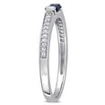 thumbnail image 3 of Everly Women's Sapphire 10k White Gold Ring, 3 of 7