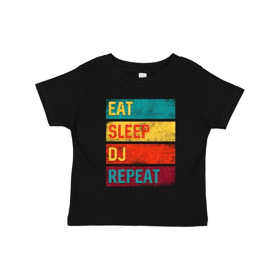 Inktastic DJ Eat Sleep DJ Repeat Music Boys or Girls Toddler T-Shirt