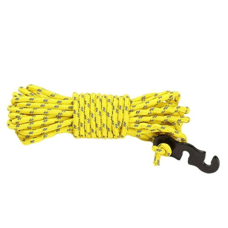 

Julam 4mm Reflective Camping Rope Heavy-Duty Parachute Cord Heavy-Duty Colored Nylon Parachute Cord with Adjustment Aluminum Buckle for Hiking Picnic value