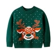 thumbnail image 2 of KYAIGUO Chandail de Noël pour Enfants Filles Garçons Automne Hiver Dessin Animé Col Rond Blouse Hauts 2-9T Chandail Extensible Doux Chandail Manches Longues Chandails en Molleton, 2 of 8