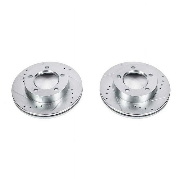 Power Stop AR8541XPR Evolution Drilled & Slotted Rotors -Front