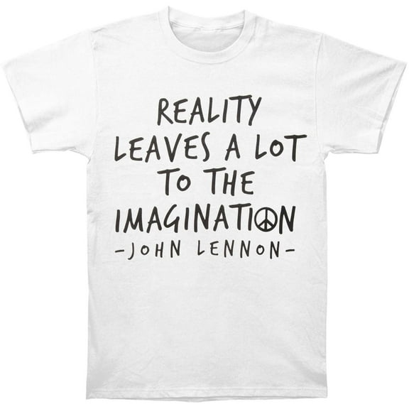 Men's John Lennon John Lennon Reality Imagination T-shirt Medium White