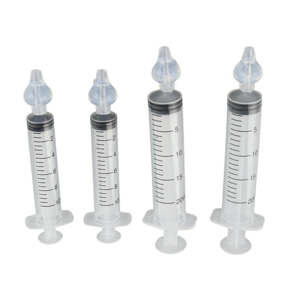 Irrigador nasal Para bebés Nikou 4 piezas con jeringas punta de succión de silicona