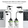 thumbnail image 5 of ENTSASMO Black SATA 22 Pin 2.5" inch Female to USB 3.0 Type-C Male USB-C USB 3.0 SATA Adapter Hard Disk Driver SSD Adapter Cable for Laptop 50cm/19", 5 of 8