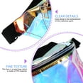 thumbnail image 4 of Waist Bag for Women, Colorful Clear TPU Fanny Pack with Adjustable Belt, Shoulder Bag, 2 Pieces Set, 4 of 6