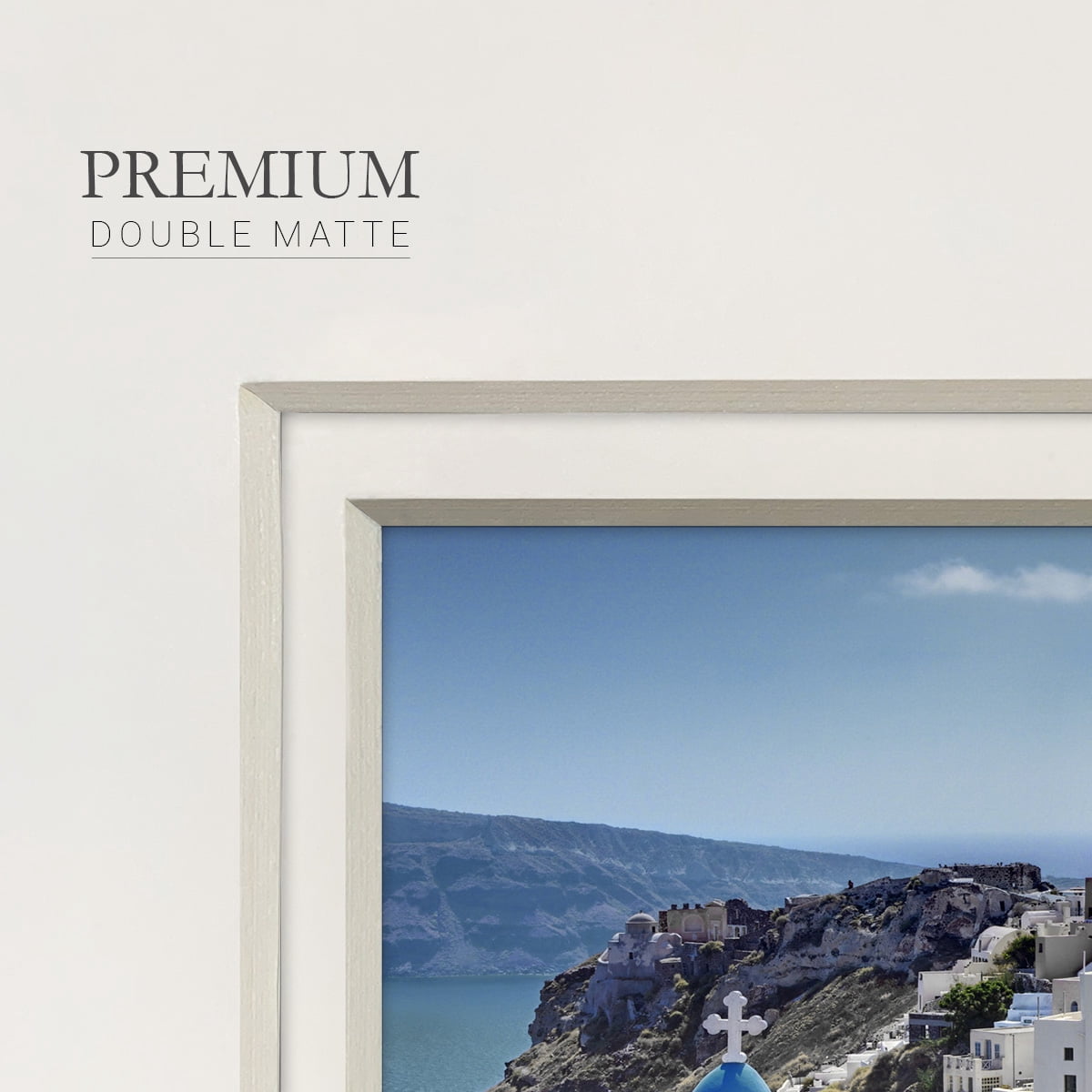 Santorini SaturdayPremium Framed Print