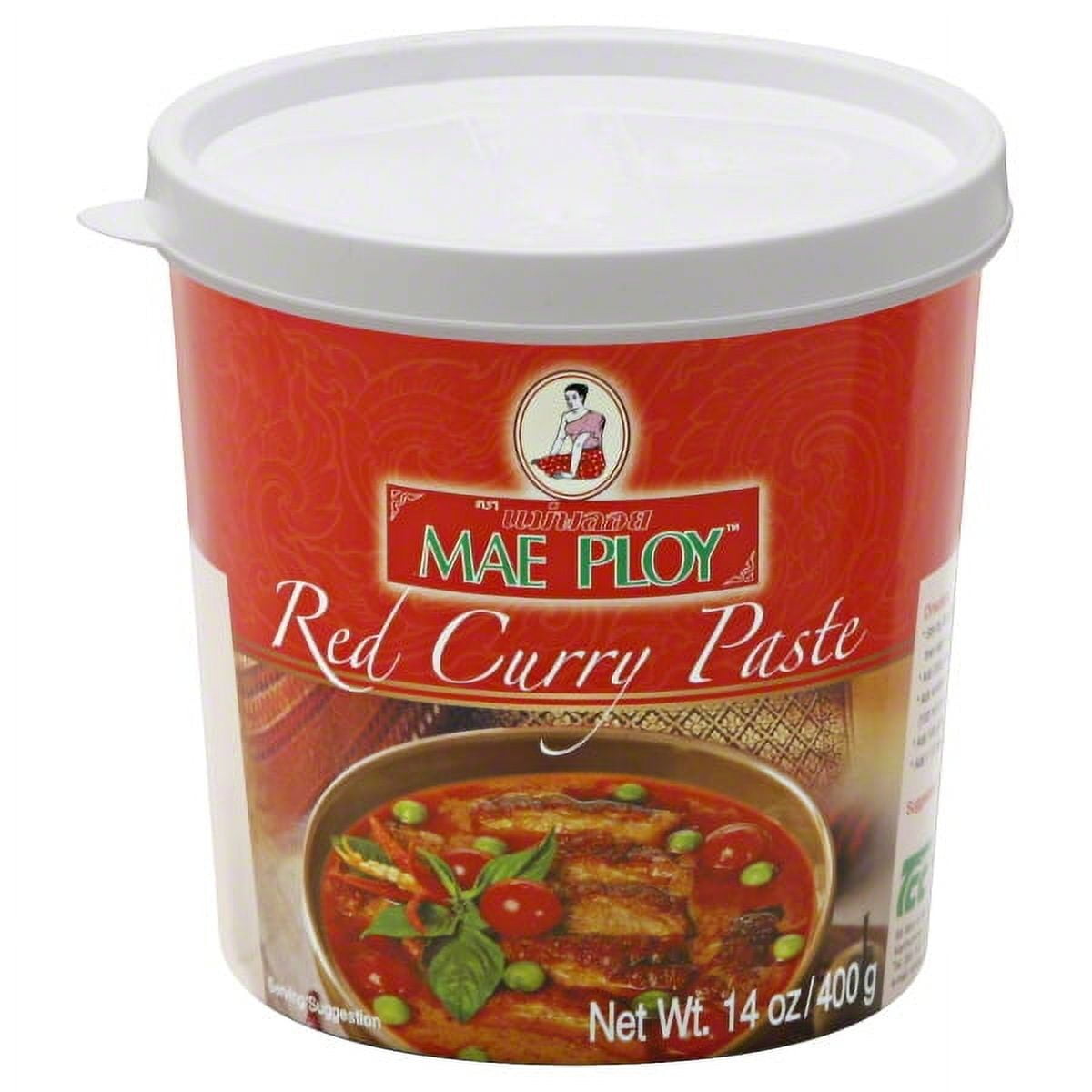 (2 pack) Mae Ploy Red Curry Paste, 14 oz