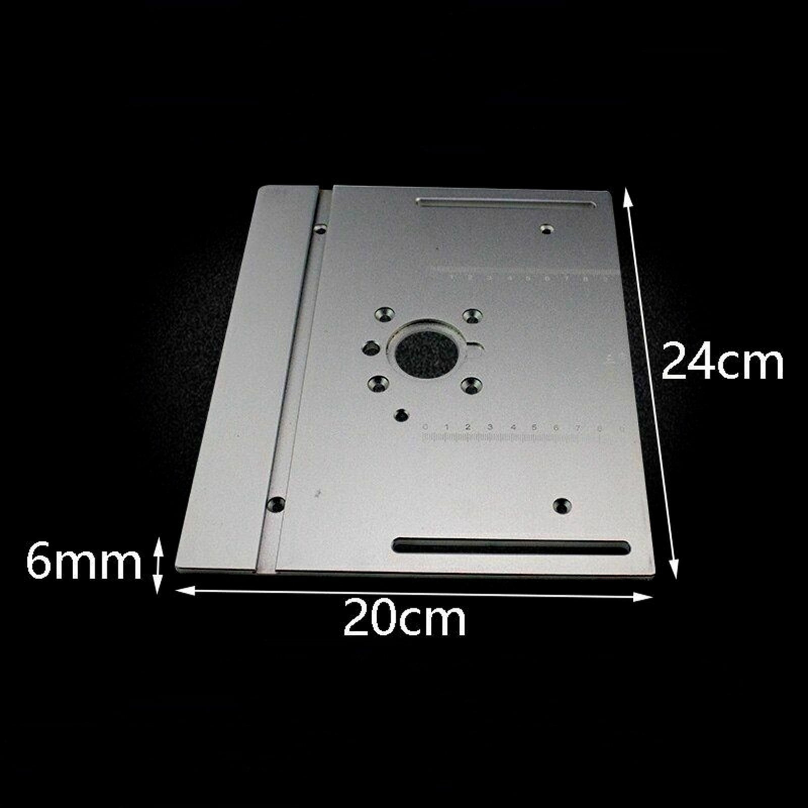 Aluminum Router Table Insert Plate Woodworking Benches Saw Miter Gauge Sliding Brackets Table Panel Saw Machinery 240x200x6mm ,Efficient Cutting