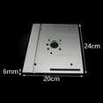 thumbnail image 6 of Aluminum Router Table Insert Plate Woodworking Benches Saw Miter Gauge Sliding Brackets Table Panel Saw Machinery 240x200x6mm ,Efficient Cutting, 6 of 7