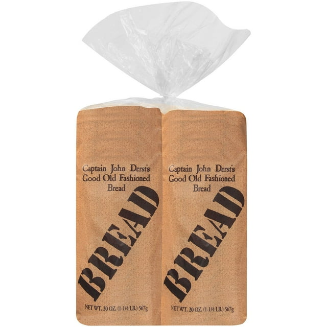 Captain John Derst's Old Fashion White Round Top Bread 20 oz., 2 pk.