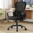 thumbnail image 1 of SONGMICS Silla de Escritorio Giratoria, Silla de Malla de Oficina, con Soporte Lumbar, Reposabrazos, Negro MOBN043BH02, 1 of 2