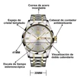 thumbnail image 3 of Reloj Para Hombre Original Impermeable Cuarzo Opk 8151, 3 of 8