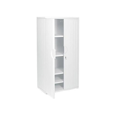 Iceberg 92573 OfficeWorks Resin Storage Cabinet, 36w x 22d x 72h, Platinum