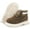 04 Khaki+fur, variant on Toddler Kids Boys Girls Hiking Boots Waterproof Synthetic Leather Non Slip Lace-up Ankle Outdoor Boots Shoes
