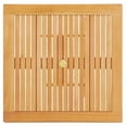 thumbnail image 3 of Pemberly Row 36" Square Outdoor Patio Eucalyptus Wood Dining Table in Natural, 3 of 5