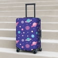 thumbnail image 6 of Gukieu Space Print Suitcase Protective Cover, Elastic Zipper Buckle Suitcase Protective Cover, Suitable for Travel, Business Trip-Large, 6 of 7