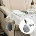 thumbnail image 3 of yuksok Heavy Table Cloth Weights Small Weights Stone Pendant with Stainless Steel Clip 8Pcs, 3 of 8