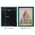 thumbnail image 4 of St. Paul's Cathedral -Framed Print w/glass-Ocean Blue, 4 of 7