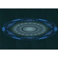 thumbnail image 1 of Ahgly Company Machine Washable Indoor Rectangle Transitional Night Black Area Rugs, 2' x 4', 1 of 7