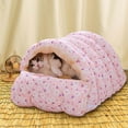 thumbnail image 5 of LACKUST New Closed Warm Cat Mat,Dog bed for Indoor Clearance,Removable Fleece Cat Sleeping Bag, Thickened Warm Dog Mat for Small Dogs,A, 5 of 6