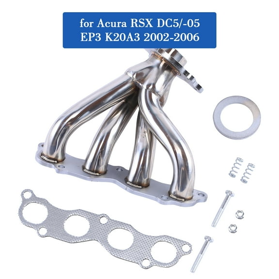 Stainless Steel Manifold Header for Acura RSX DC5/-05 2002-2006 EP3 K20A3