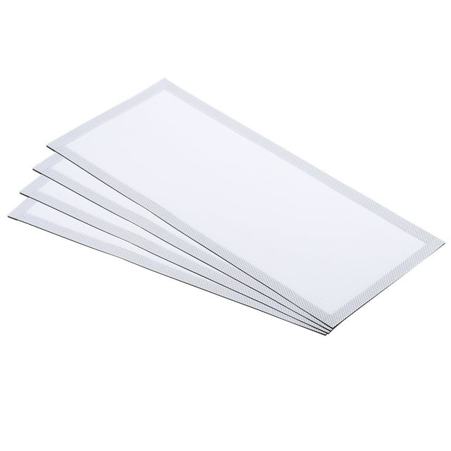 Cubierta Magnética de Ventilación Uxcell 5.5"x12" Paquete de 4 para Registros de Aire de Piso y Pared con Fuerte Imán Malla Blanca