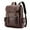 Coffee, variant on Dengmore Travel Shoulder Purse Bag Leather Laptop Backpack For Men Travel Office Backpack College Bookbag Casual Waterproof Computer Backpack Fits Notebook 15.6 Inch