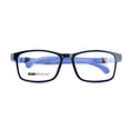 thumbnail image 2 of Gafas grandes para niños y niñas de 10 a 14 años, gafas elásticas de silicona rectangulares, gafas deportivas lisas para estudiantes de secundaria, 2 of 5