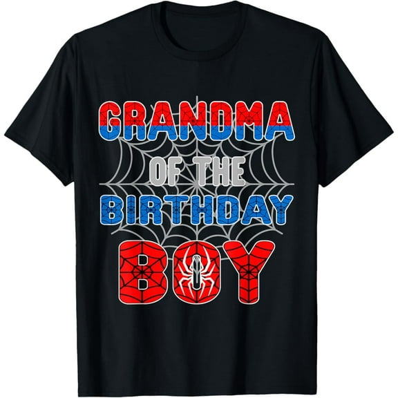 Spider Web Birthday Party Grandma Of The Birthday Unisex Men Women T-Shirt S-5Xl - Best Birthday Gifts