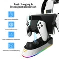 thumbnail image 4 of PS Portal Charging Docking Station,Charging Stand for Playstation Portal Remote Player Console and PS5 controller,With headphone hanger and with RGB Light, 4 of 4