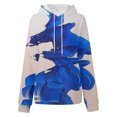 thumbnail image 2 of Vedolay Women's Tops Hoodies for Women Casual Hoodies Long Sleeve Solid Lightweight Pullover Tops Loose Sweatshirt,Blue S, 2 of 4