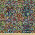 thumbnail image 2 of Ambesonne Paisley Fabric by the Yard Upholstery, Combined Nested Paisley, 1 Yard, Multicolor, 2 of 5