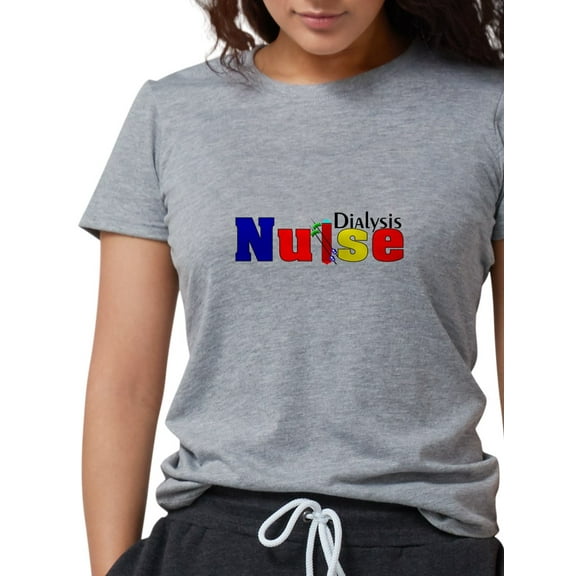 CafePress - Dialysis Nurse 1 Women's Deluxe T Shirt - Womens Tri-blend T-Shirt
