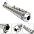 thumbnail image 4 of Stainless Steel Universal Motorcycle Rear Exhaust Pipe Muffler Tip, 4 of 15