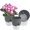 Gray, variant on NOGIS 3 Pack 6 Inch Self Watering Pots for Indoor Plants Wicking Pots, Modern Decorative Planter Pot for House Plants, Aloe, Herbs, African Violets, Succulents-White