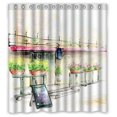 thumbnail image 1 of ABPHQTO Coffee House Scenery Cortina de ducha Cortina de ducha impermeable 160x180 cm, 1 of 2