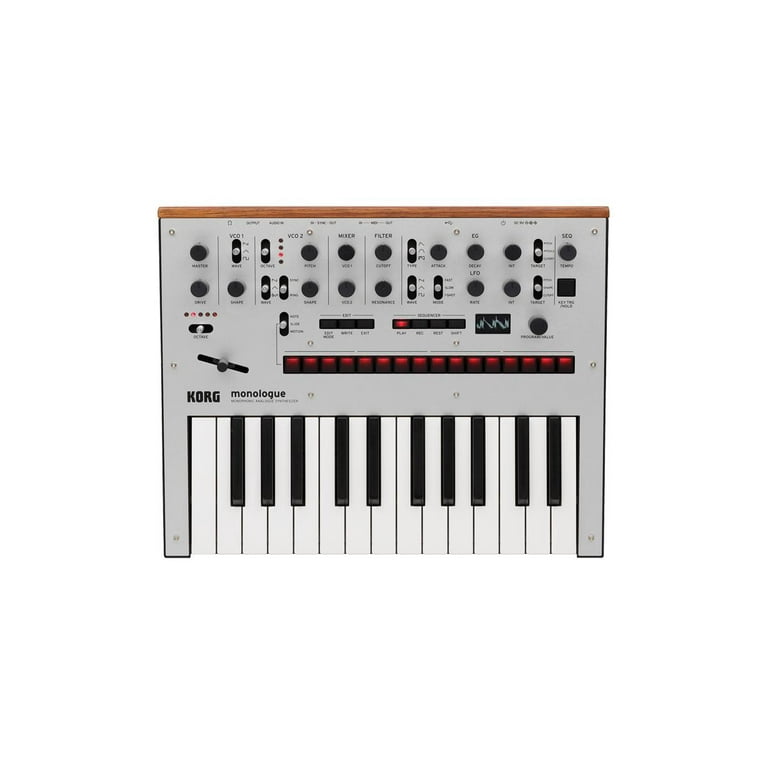 Korg Monologue Analog Synthesizer - Silver - Walmart.com