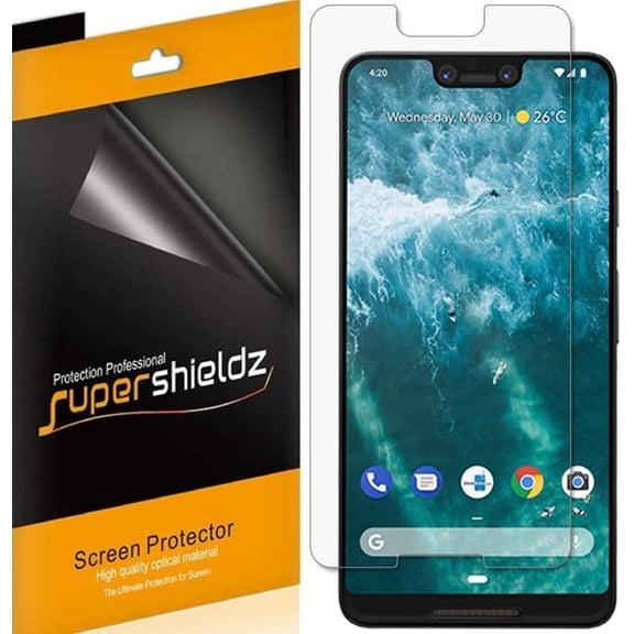 [6-Pack] Supershieldz for Google (Pixel 3 XL) Screen Protector, Anti-Glare & Anti-Fingerprint (Matte) Shield
