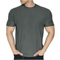 thumbnail image 2 of Hrsba Mens Tee Shirts,Fast Drying Wrinkle Free Cuff Styled Sports Short Sleeve Crew Neck Tee, 2 of 5