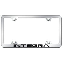 Acura Integra Laser Etched Logo Wide Body License Plate Frame (Chrome)