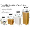 thumbnail image 2 of Kitchen Food Storage Containers Set, Kitchen Pantry Organization and Storage with Easy Lock Lids, 8 Pieces, 2 of 7