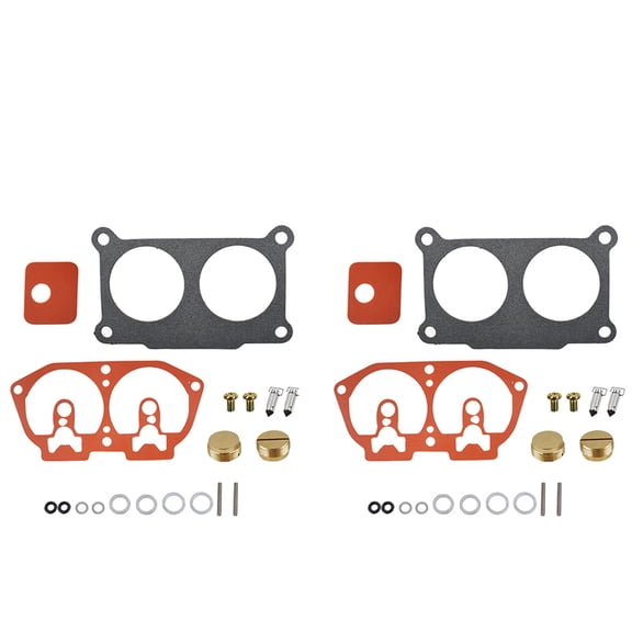 EPOTOOR 2 Pcs Carburetor Carb Rebuild Repair Kits Fit for Yamaha Outboard V-4 115 130 HP 1986-1995